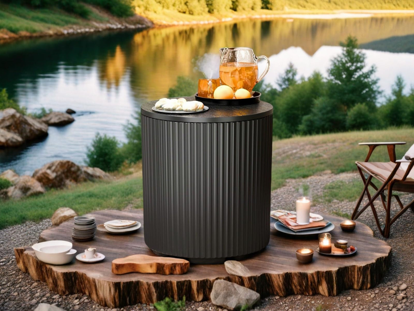 2-in-1 Outdoor Cooler Table with Ice Chest | Patio & Party Ready（副本）